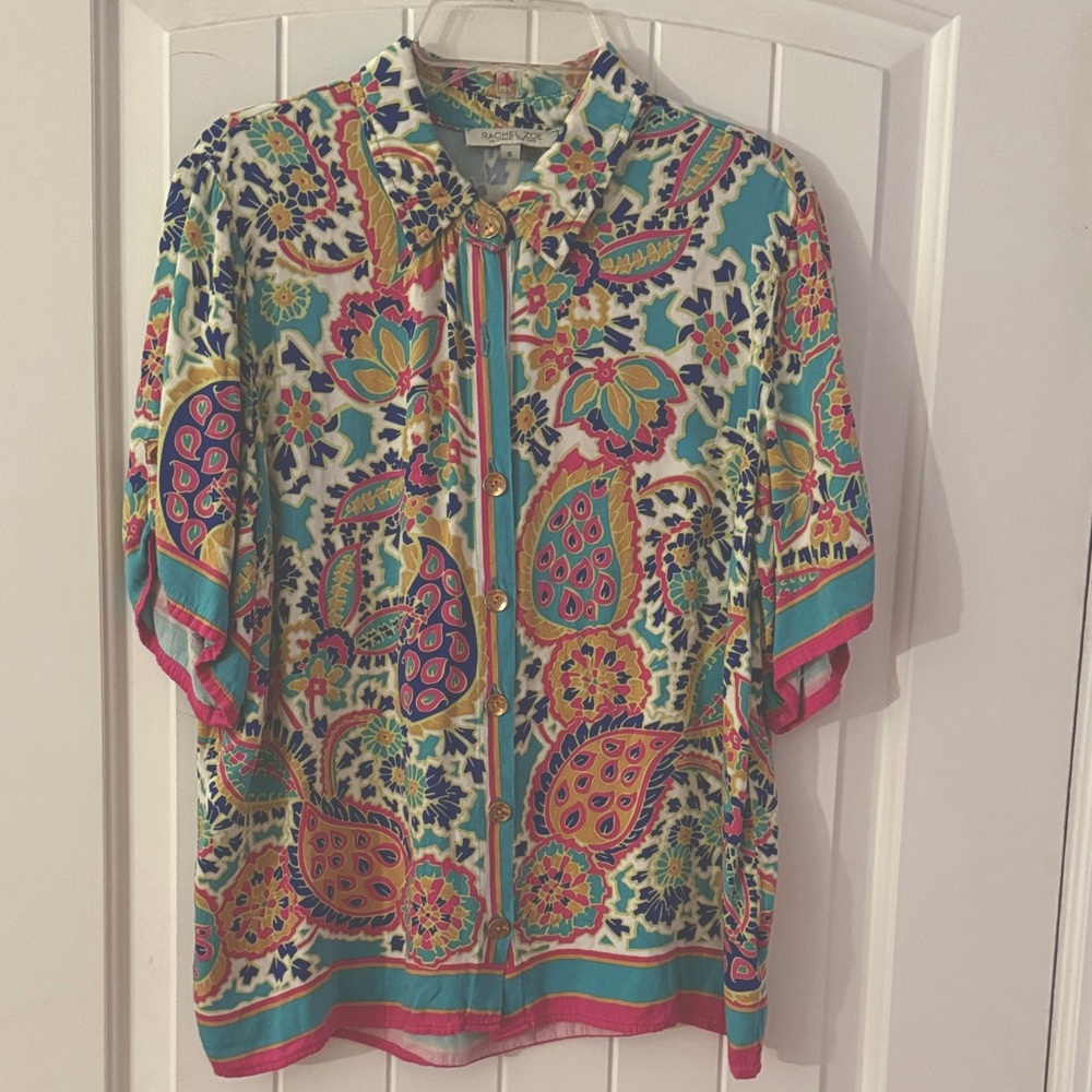 Rachel Zoe Multicolor Floral Shirt